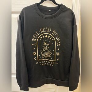 Book lover sweatshirt LARGE